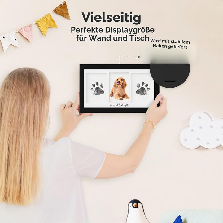 KeaBabies Tintenloses Baby Handabdruck und Fussabdruck set (Onyx Black) | No Mess Tintenauflage für