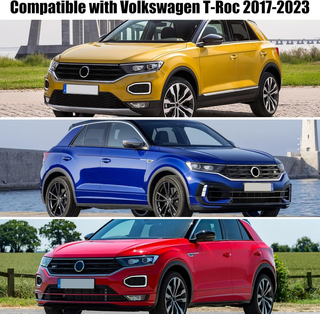 Opaltool Halbgarage für 2017-2023 VW T-ROC, Silberne Massgeschneidertes Autogarage Softtop Halbabdec