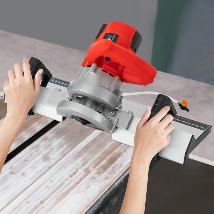 Professioneller Fliesenschneider Elektrischer 43-Grad-Fliesenschneidemaschine mit Aluminiumplatte un