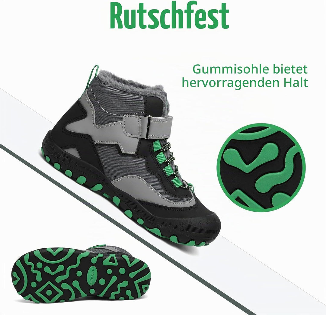 Mishansha Kinder Winterschuhe Warm Gefüttert Winterstiefel Jungen Mädchen Schneestiefel Outdoor ruts