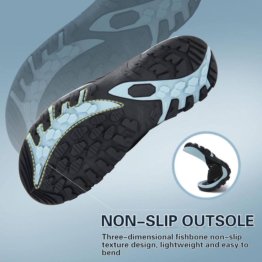 WateLves Herren Flip Flops Zehentrenner Leder mit Arch Support Sandalen Weich Leder Stoff Badelatsch