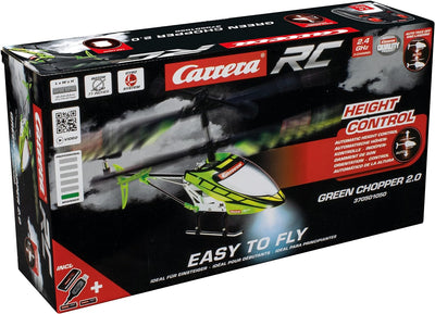 Carrera RC Ferngesteuerter Helikopter 2,4 GHz Green Chopper 2.0 I RC Hubschrauber für Kinder & Erwac