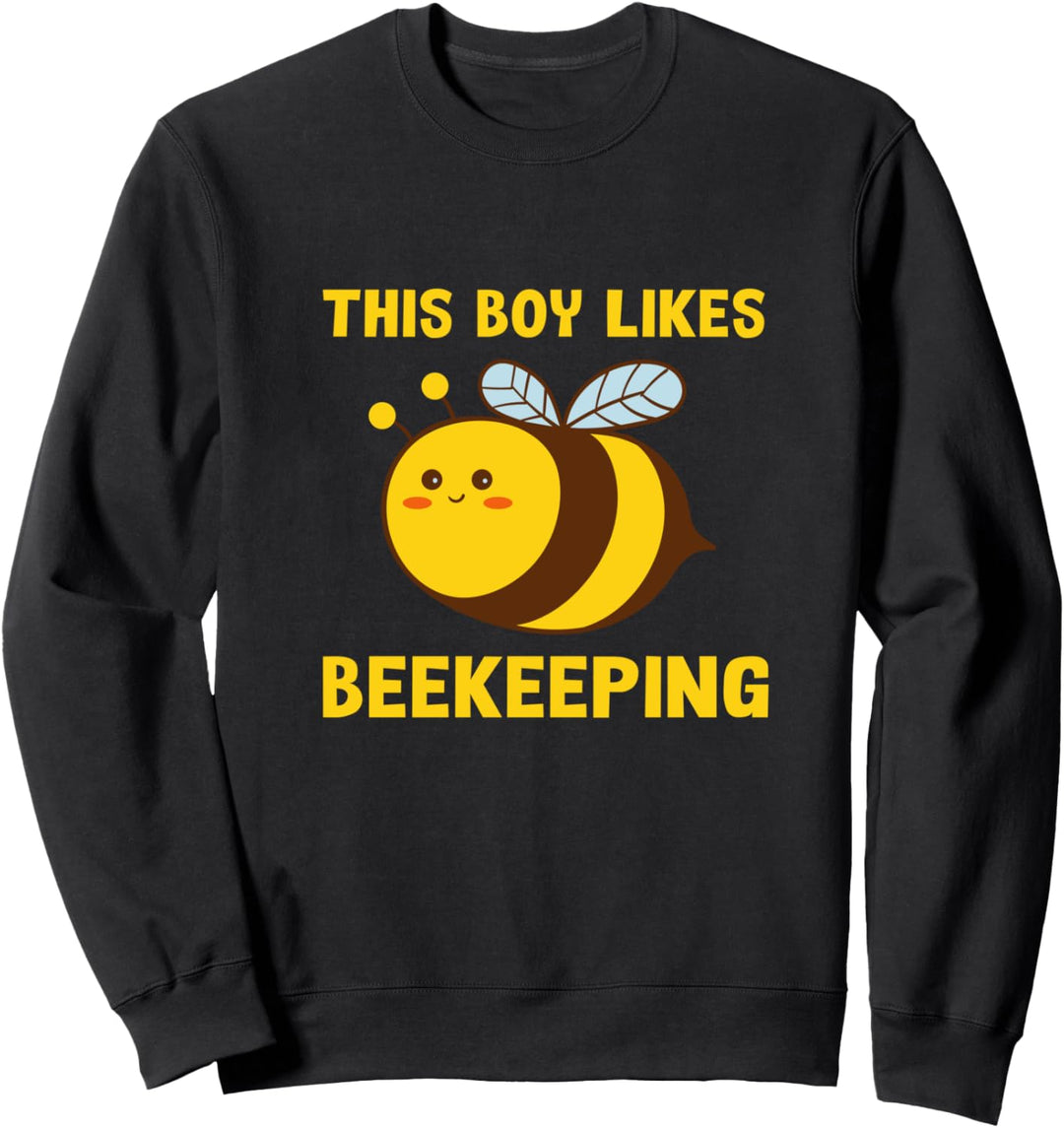 Junge mag Imkerei Honig und Biene Sweatshirt