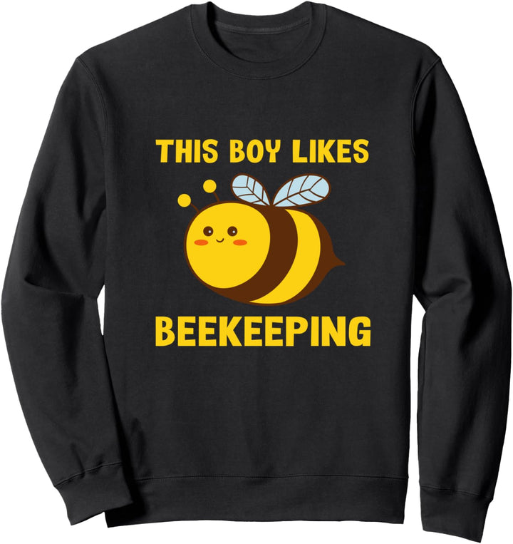 Junge mag Imkerei Honig und Biene Sweatshirt