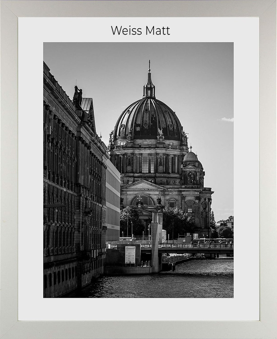 Monzetta Deluxe Bilderrahmen Posterrahmen 35x94 cm Weiss matt cm Schritt Formatwahl 94x35 cm RW weis