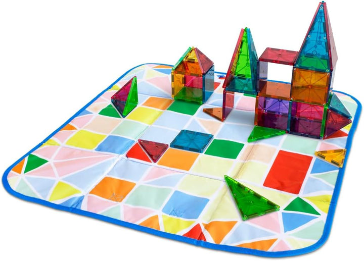Magna-Tiles Storage Bin and Interactive Play-Mat