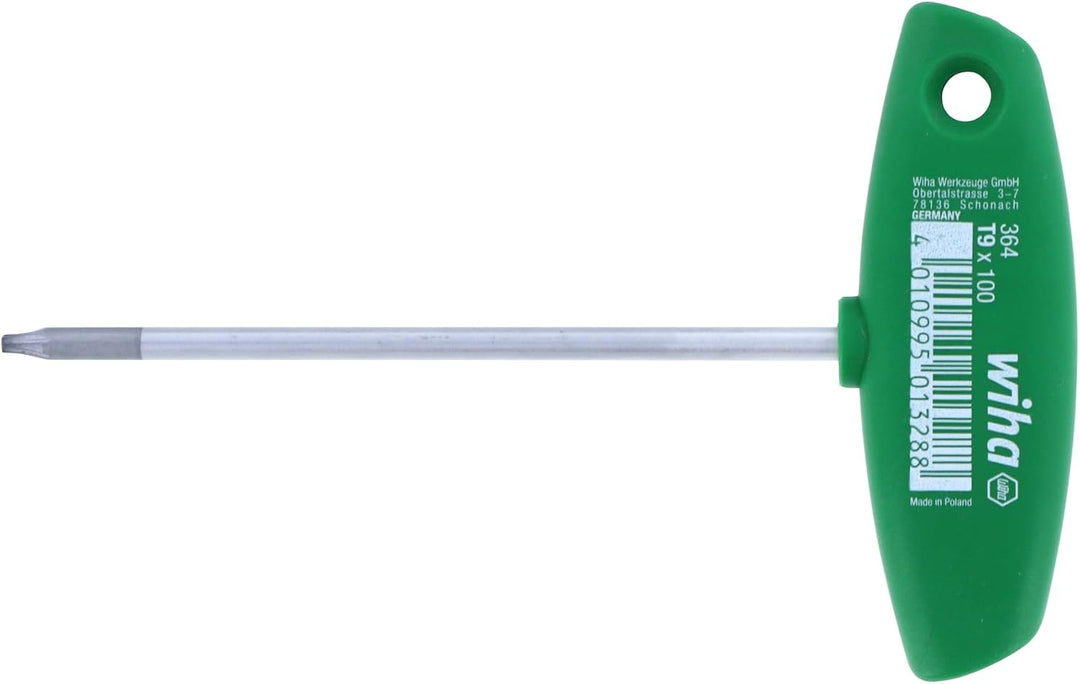 Wiha Stiftschlüssel mit Quergriff TORX® mattverchromt (01328) T9 x 100 mm, T9 x 100 mm