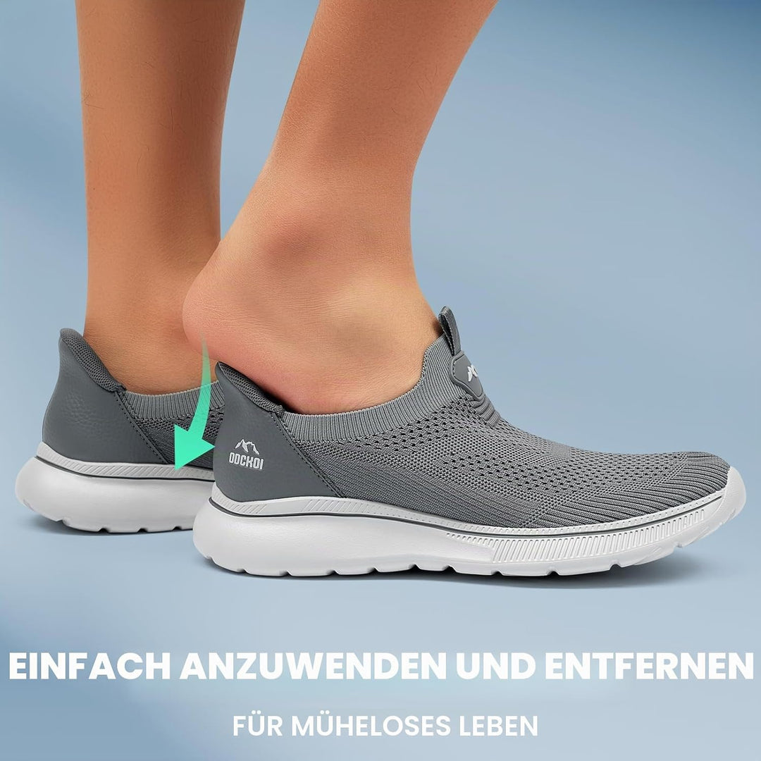 Sneaker Herren Ohne Schnuersenkel Slip-on Schuhe Mesh Atmungsaktiv Leicht Laufschuhe Sportschuhe Beq