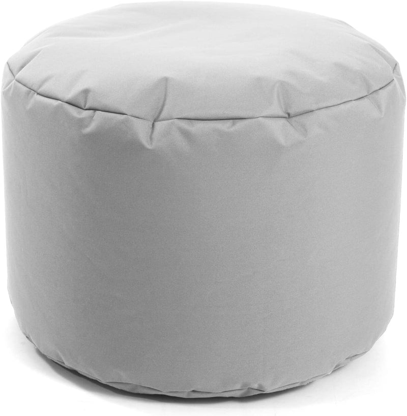 mokebo® Outdoor Pouf o. Hocker 60x40cm in Grau für Balkon & Garten &
