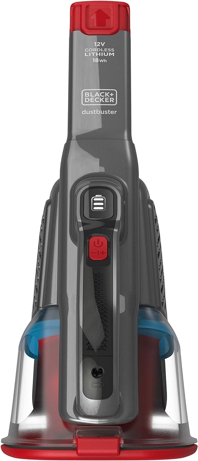 Black+Decker Lithium Dustbuster BHHV315J mit Cyclonic Action – 12V, 20AW Akku Handstaubsauger mit au