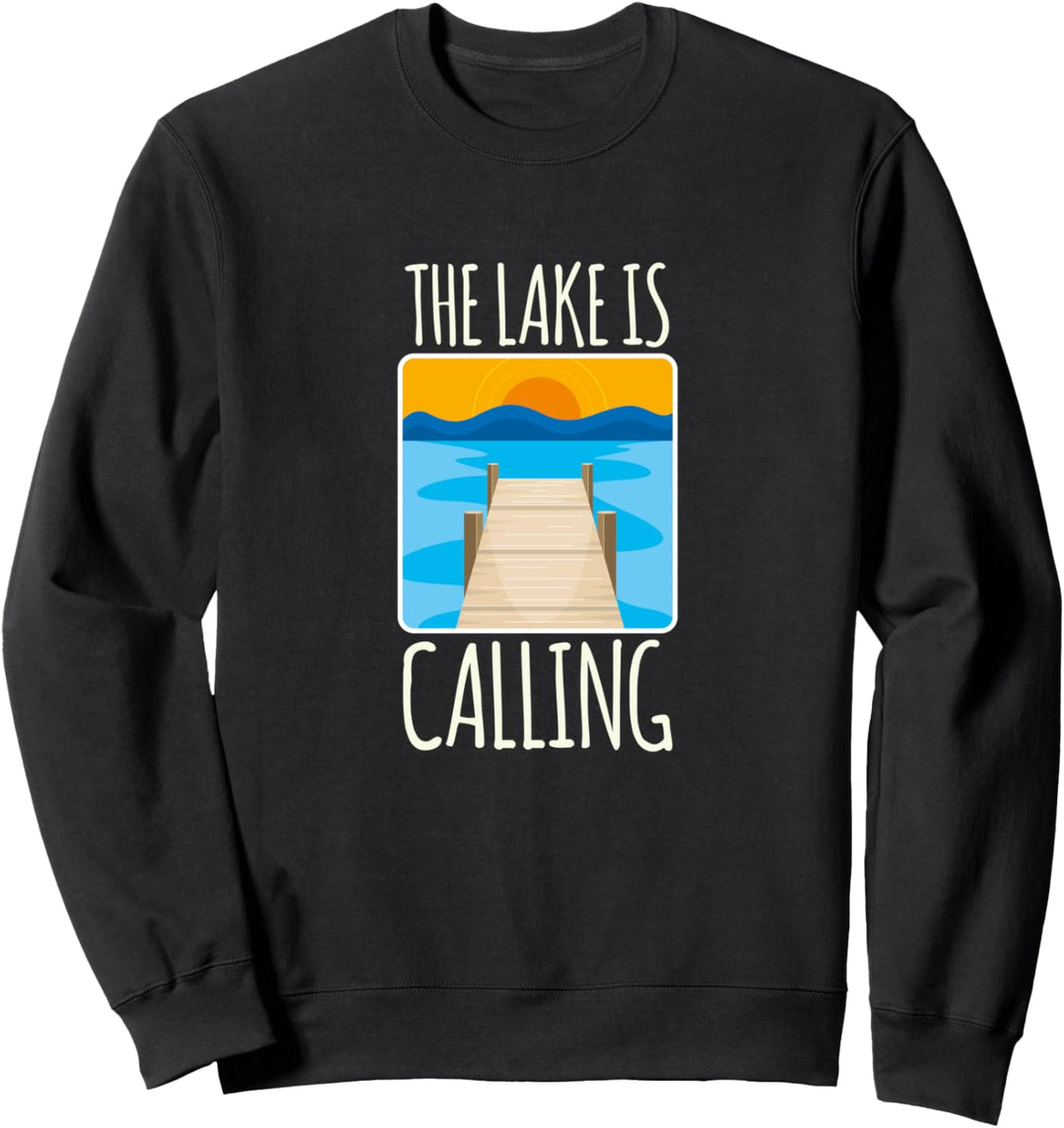Der See ruft ! Lustiges Ferien Schwimmer Geschenk Sweatshirt
