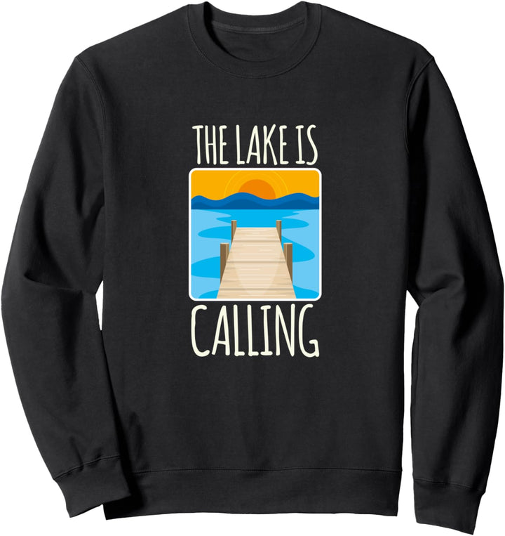 Der See ruft ! Lustiges Ferien Schwimmer Geschenk Sweatshirt