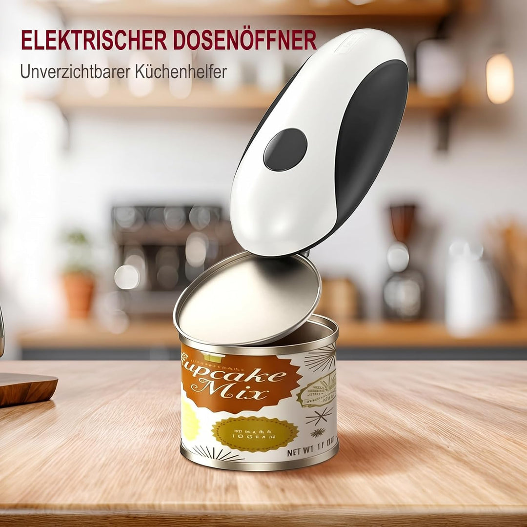 Wiederaufladbarer Elektrischer Dosenöffner, Ein-Tasten-Automatik-Dosenöffner mit glattem Schnittrand