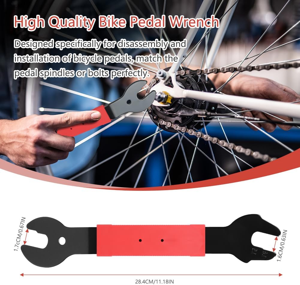 HUTHUHNHN Fahrrad-Werkzeug-Kit, einschliesslich Fahrrad Kurbel Removal Tool, 3-in-1 Fahrrad Kassette