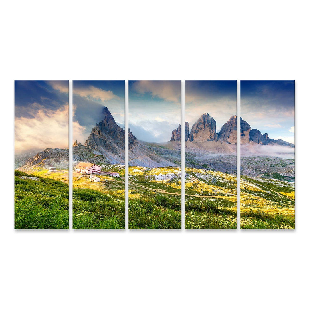 islandburner Bild auf Leinwand Rifugio Lacatelli In Nationalpark Drei Zinnen Dolomiten Südtirol Ort