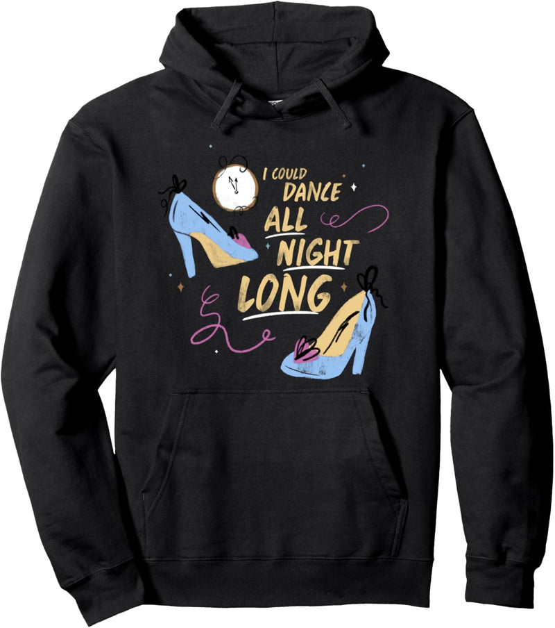 Disney Cinderella Glass Slippers Dance All Night Long Pullover Hoodie