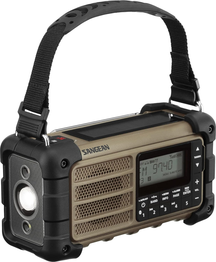 Sangean MMR-99 Outdoorradio UKW Notfallradio, Bluetooth® Solarpanel, spritzwassergeschützt, staubd