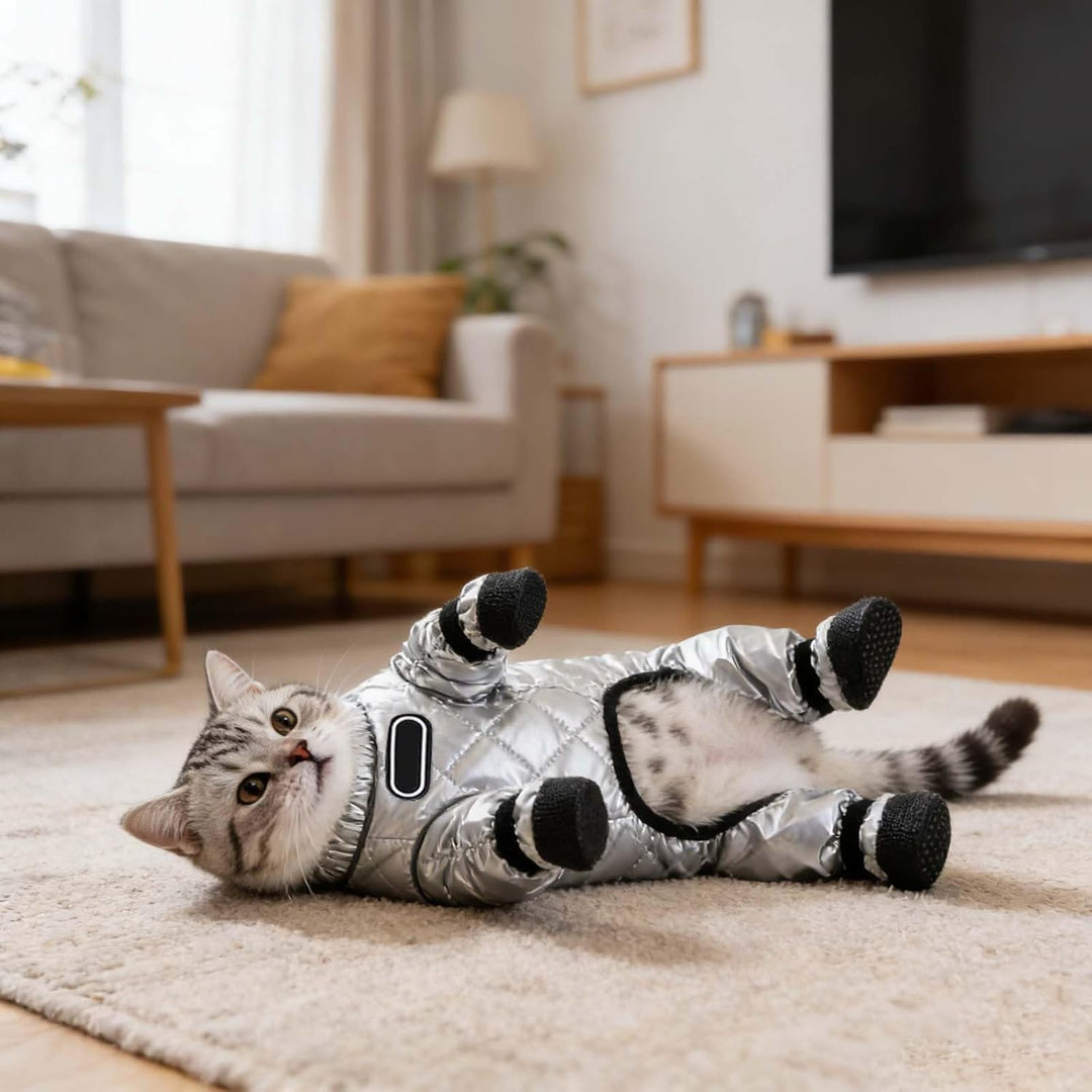 wasserdichte Hundestiefel mit Hosenträgern Winter-Schneeanzug mit Geschirr, warm gefütterter Overall