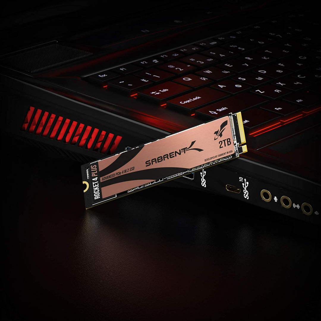 SABRENT M.2 NVMe SSD 2TB Gen 4, Internes Solid State 7100 MB/s Lesen, PCIe 4.0 intern Festplatte Für