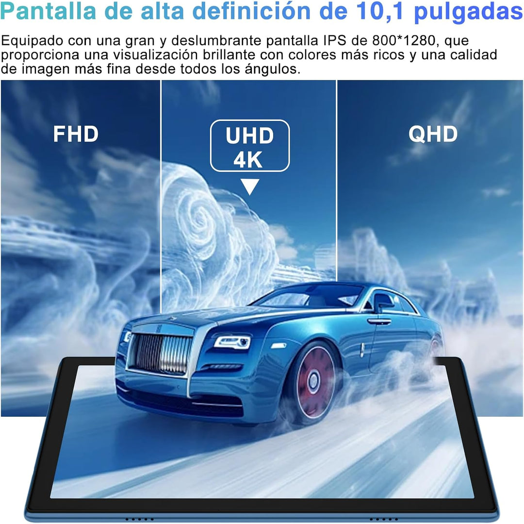 GOODTEL Newest Tablet Android 14 10 Pollici, 22 GB RAM + 128 GB ROM (2 TB TF), 8000 mAh, Octa-Core,