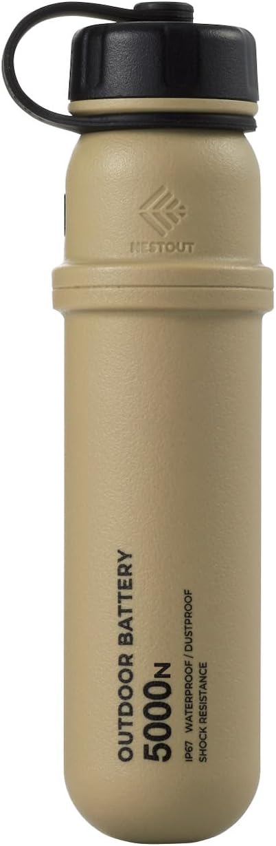 NESTOUT Portable Charger, 5000mAh Outdoor Battery Power Bank, 15W USB-C Fast Charging, Waterproof IP