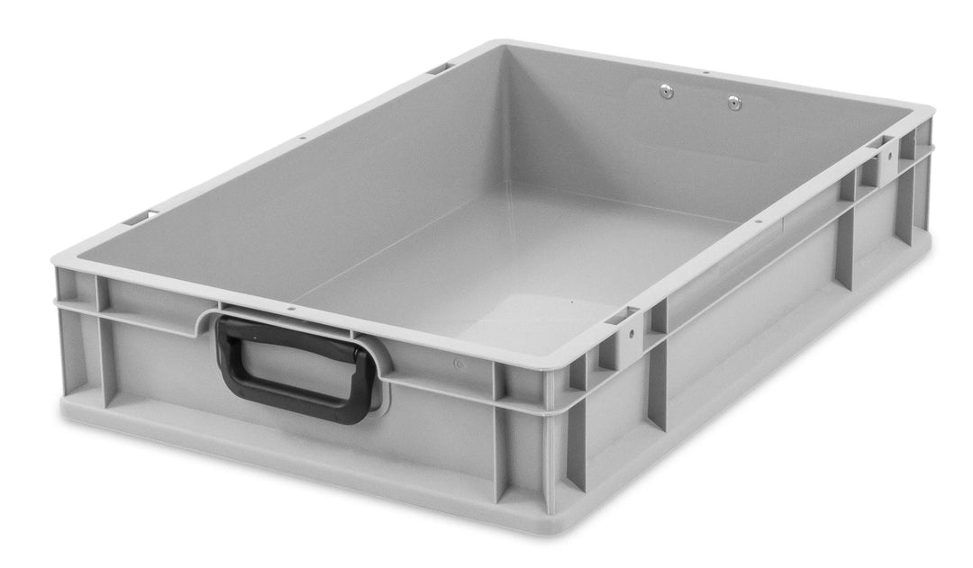aidB Transportbox NextGen Portable Duo Eurobox mit handlichen Koffergriffen 600x400x120 mm, Transpor