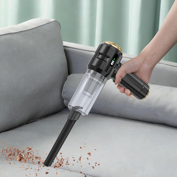 Schnurloser Handstaubsauger,Wiederaufladbarer,Tragbarer,Leichter Staubbläser,22000PA Starke Saugkraf