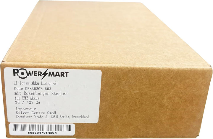 PowerSmart 42V 2A Ladegerät für 36V Lithium-Ionen Akkus mit Rosenberger Stecker für Impulse, Alber N