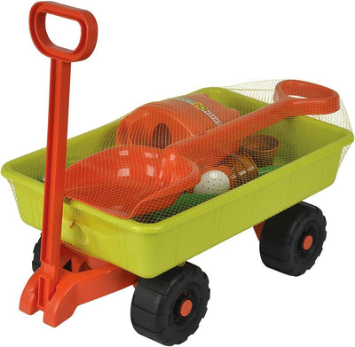 Simba 107134089 - Handwagen mit Gartenwerkzeug