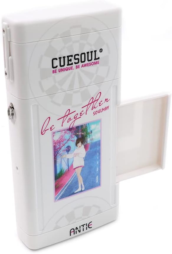 CUESOUL ANTIE Hard Dart Case, Hält 6 Dartpfeile mit Stahlspitze/Softspitze und zusätzliches Zubehör,