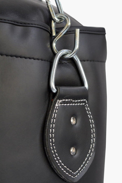 BOX-TEC 120cm Boxsack | Sandsack | Punching-Bag, gefüllt inkl. Vierpunkt-Kette, schwarz