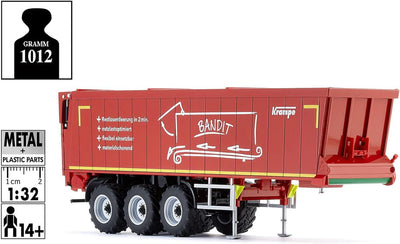 WIKING 077657 Krampe Rollbandwagen SB II 30/1070, Modell, 1:32, Metall/Kunststoff, Ab 14 Jahre, Viel