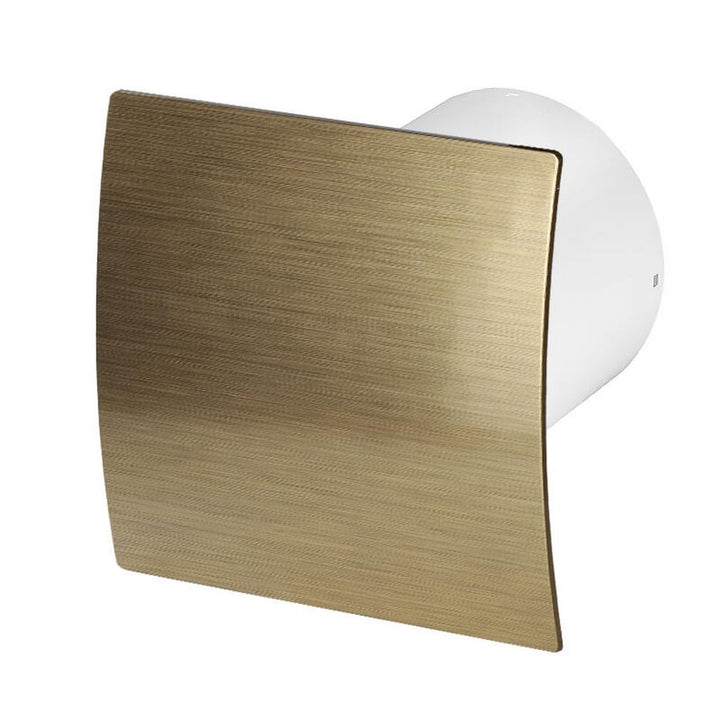 Awenta Badlüfter Wand-Ventilator Ø 100 mit Nachlauf, Kugellager Silent Escudo - Line System+ (gold g