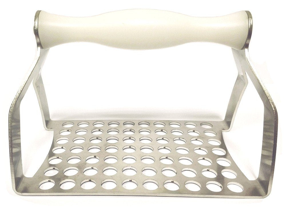 Küchenhelfer Poldino Polpettino Fleischbällchenformer 10 mm Edelstahl/Delrin weiss Fori da 10mm, For