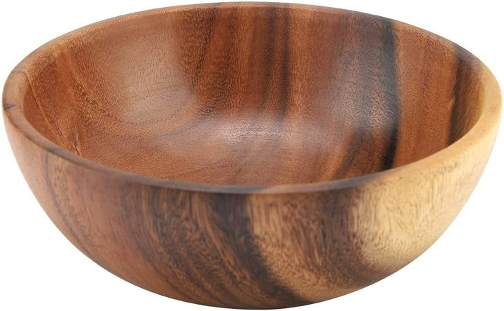 Nimoa Holzschale, Akazienholz Massivem Holzschale, Solid Acacia Holzschale für Salat Suppe Reis Hand