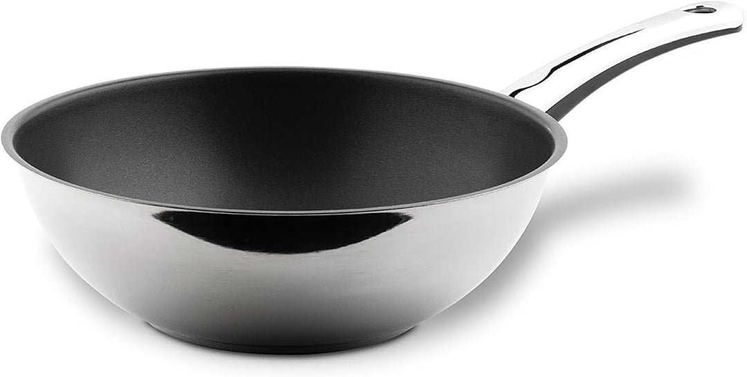 Berndes Stielwok Injoy Special Edition – Wokpfanne aus Edelstahl, Wok für Induktion, beschichtet, 28