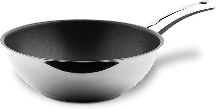 Berndes Stielwok Injoy Special Edition – Wokpfanne aus Edelstahl, Wok für Induktion, beschichtet, 28