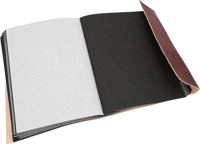 Gusti Fotoalbum Leder - Mila Ledereinband handgeschöpftes Papier Fotobuch Braun