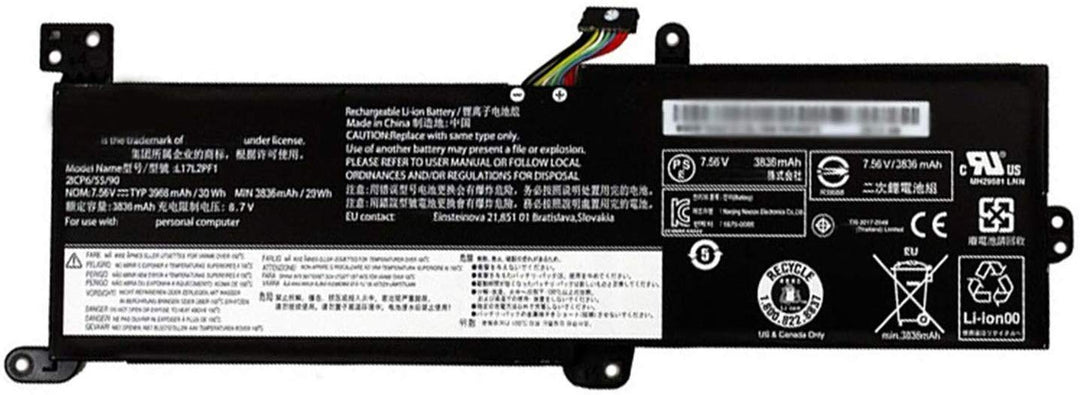 L16L2PB1 L16L2PB2 L16S2PB2 L16L2PB3 L16C2PB2 L16M2PB3 L16C2PB1 Laptop Batterie Ersatz für Lenovo Ide