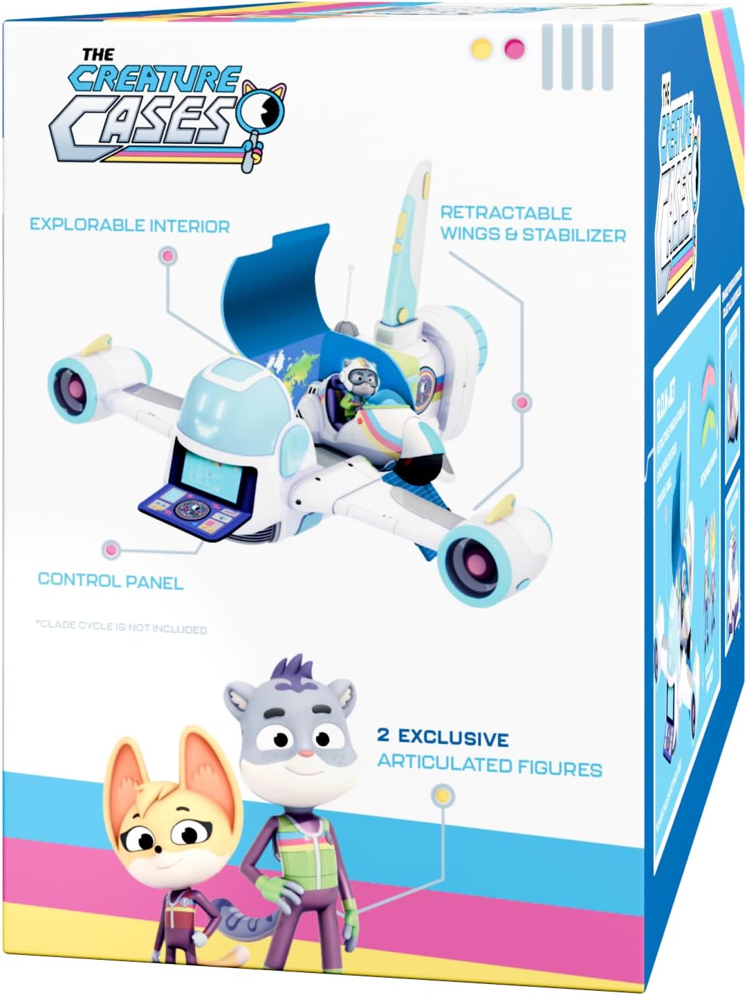 BANDAI - Wilde Ermittlungen – R.O.N Jet Box – Flugzeug mit 2 exklusiven Figuren und abnehmbaren Sege