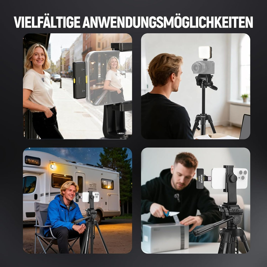 NEEWER Basics Vlogging Set für iPhone Android Phone für YouTube TikTok Streaming Filmaufnahmen Video