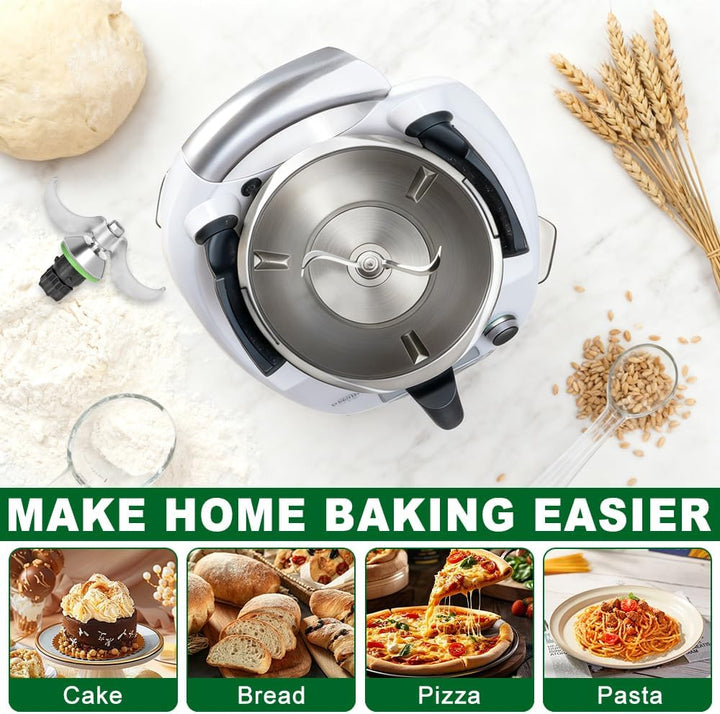 Teigmesser für Thermomix TM6 TM5, Ersatzteile Teigmischmesser für Thermomix, Edelstahl Teigmischmess