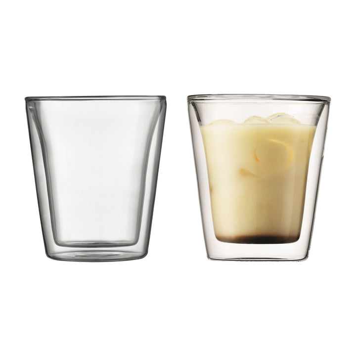 Bodum CANTEEN Gläser-Set (Doppelwandig, 0,2 liters) transparent 0,2 L - 2 Stück, 0,2 L - 2 Stück