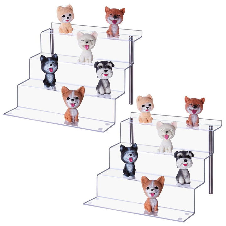 LileZbox Acryl-Display-Riser-Regal für Pops-Figuren, klarer grosser 4-Stufen-Display-Ständer zum Prä