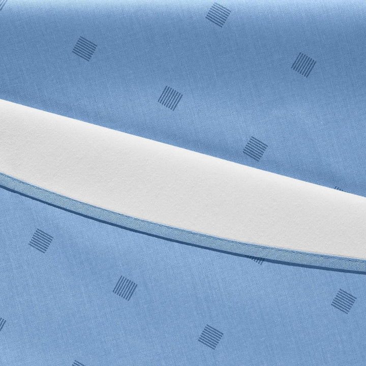 Erwin Müller abwaschbare Tischdecke, Tischwäsche Neuss im Rautendesign, blau Grösse rund 160 cm Ø -