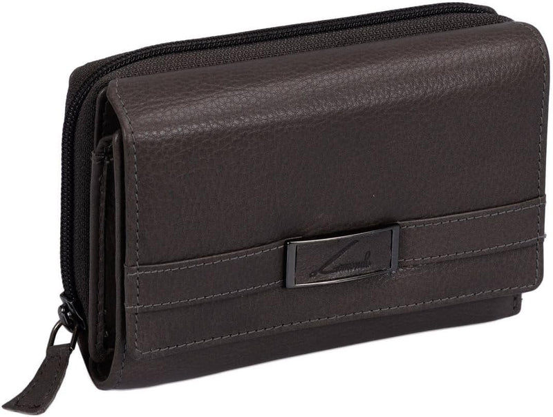 AVANCO Leder Damenbörse Damen Börse 23- (107A) mit RFID-Schutz Portemonnaie Geldbeutel Portmonee Por