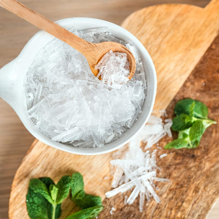 Sauna Zubehör Mentholkristalle 100g, Mentholkristalle für die Sauna zum Inhalieren | Saunaaufgüss Na