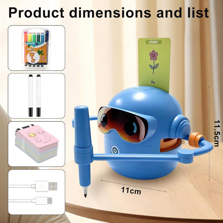 Zeichenroboter für Kinder Drawing Robot, Malroboter für Kinder ab 5 Jahren Montessori-Lernspielzeug,