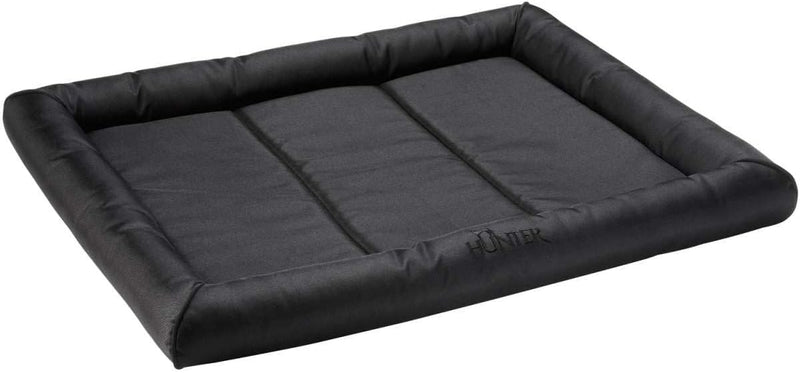 HUNTER Vermont Hundematte, Polyester, robust und schmutzabweisend, gepolstert, 70 x 50 cm, schwarz s