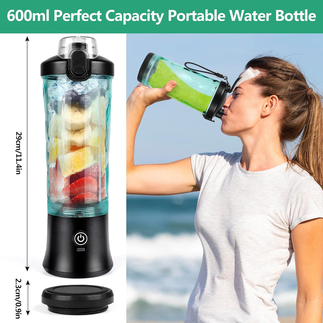 Dreamhigh® Mixer Smoothie Maker, 600ml Tragbarer Mixer für Smoothies und Shakes mit 6 Klingen, 4000m